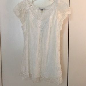 White lace top